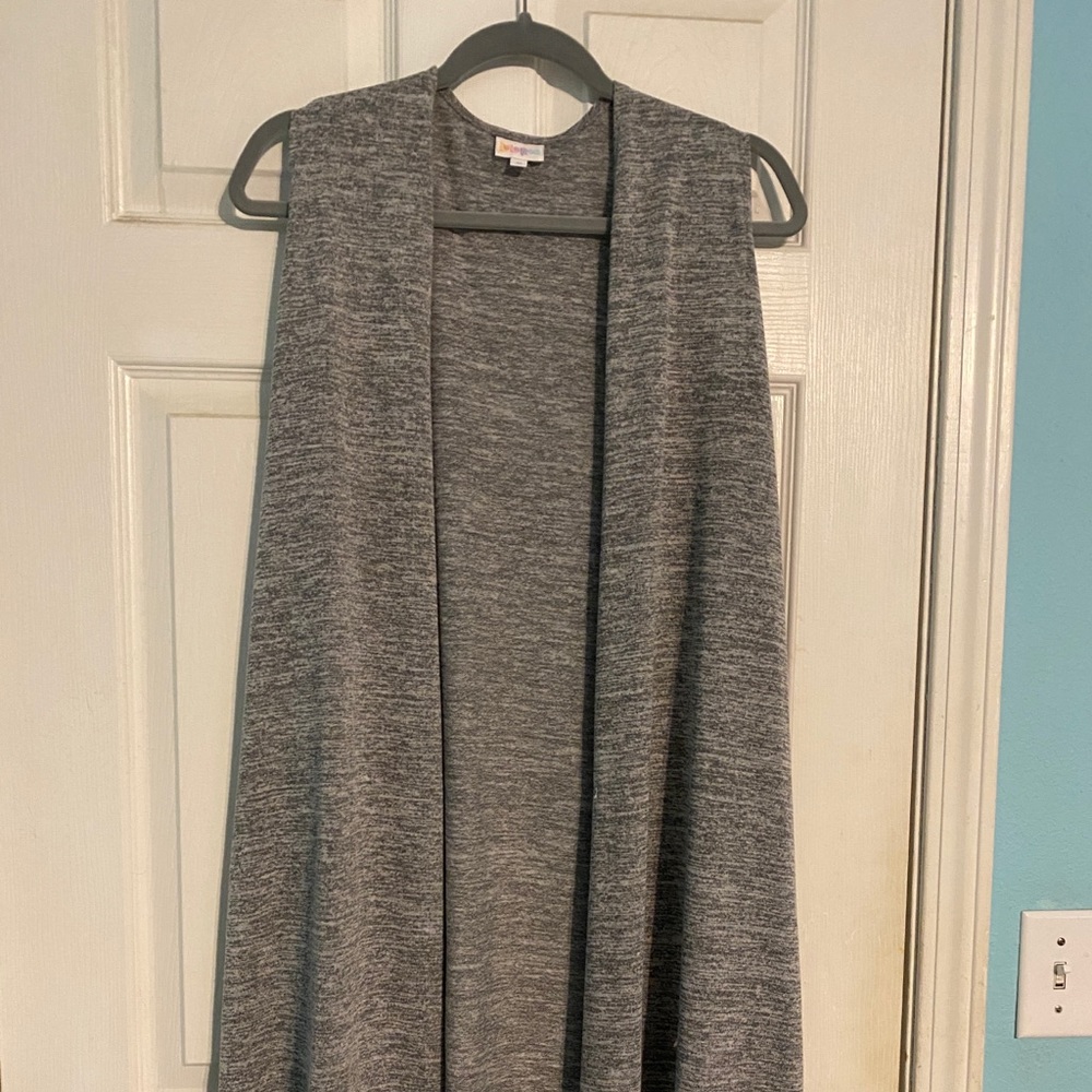 LuLaRoe Grey Joy vest- sz Medium